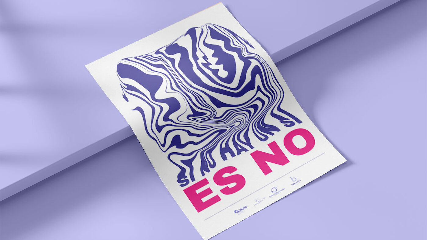 Cartel en castellano: Si no hay un sí, es no